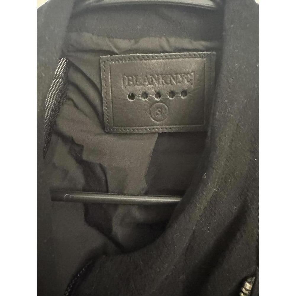 Blank NYC black womens moto jacket with mesh arm panels double zipper size - Picture 5 of 8